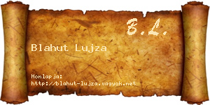 Blahut Lujza névjegykártya